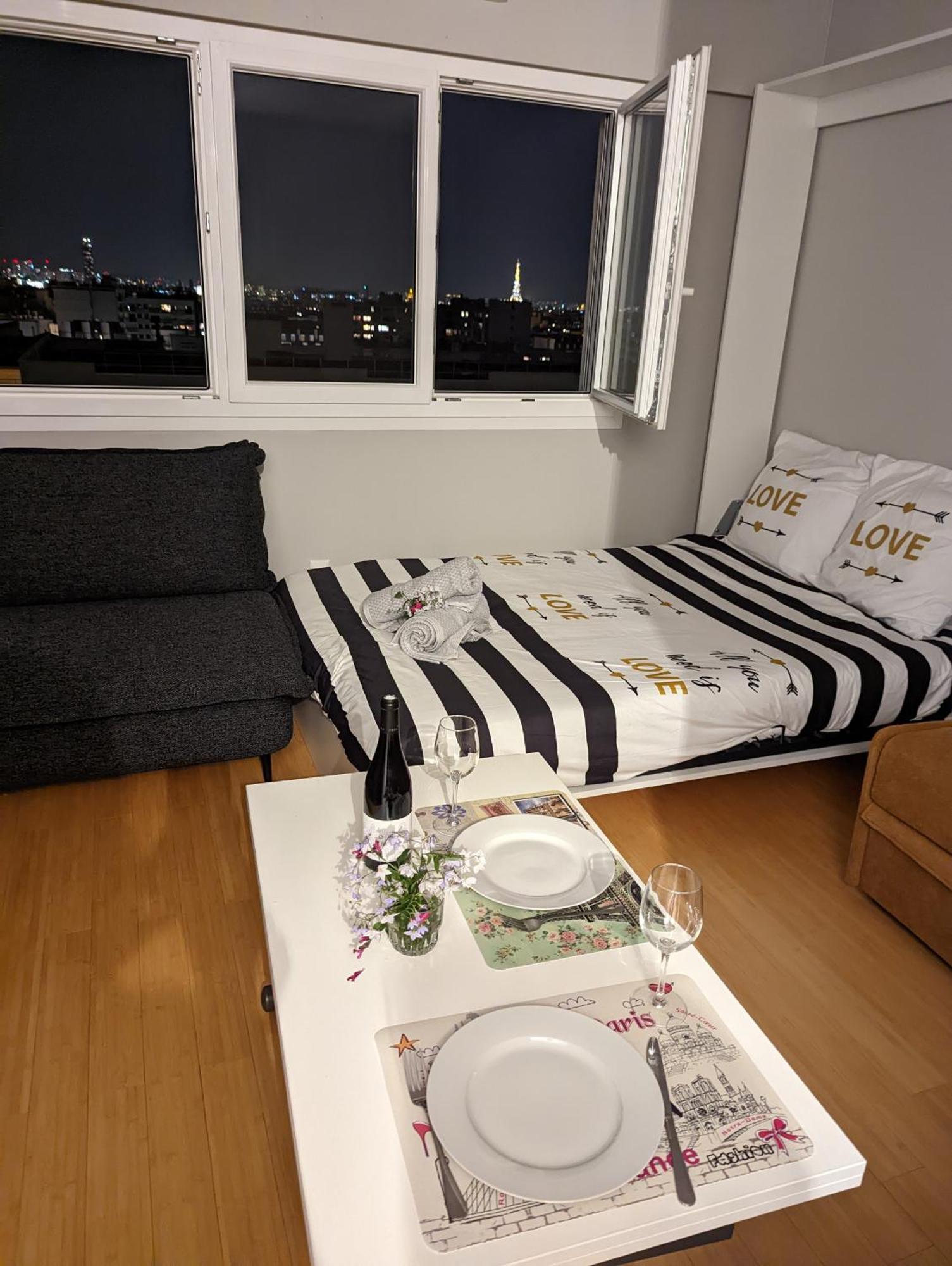Charming Studio With Eiffel View Париж Экстерьер фото